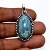 Aquamarine Pendant Natural Gemstone 925 Sterling Silver Handmade Pendant Gift For Her