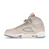 Air Jordan 5 Retro SE Craft GS Light Orewood Brown Детские кроссовки Кремовый Safety-Orange Flat-Pewter FD9220-180