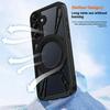 For Samsung Galaxy S24+ Case Magnetic Kickstand Hollow Heat Dissipation Silicone+PC+Metal Bumper Phone Cover