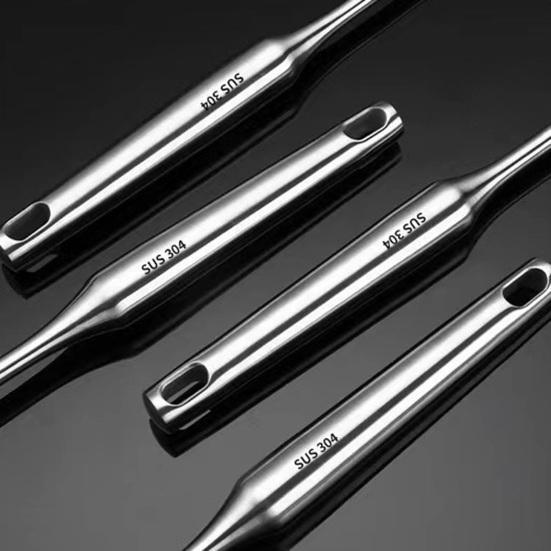 Stainless Steel Spatula Turner Heat-Resistant Soup Ladle Spatula Set Anti-Slip Grip Kitchen Cooking Utensils