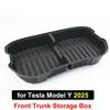 For Tesla Model Y Juniper 2025 Frunk Organizer Box Rear Trunk Double-deck Storage Box Front Cargo Dustproof Luggage Storage Tray