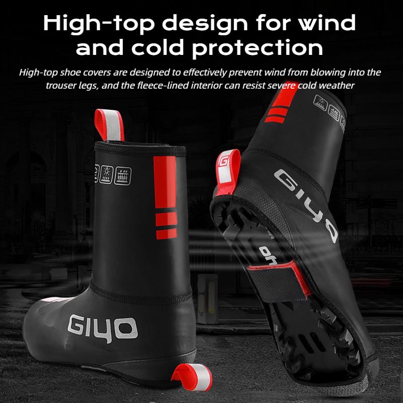 Thermal Cycling Shoe Covers Waterproof Overshoes Winter Bike MTB Road Warm Neoprene Unisex Footwear Cover for Men Women Bike