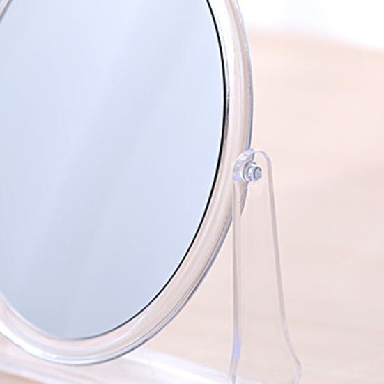 Зеркало для макияжа с увеличением 1/5/7X, двухстороннее, вращающееся на 360 градусов, портативное, круглое, акриловое, настольное, с увеличением, для мужчин и женщин