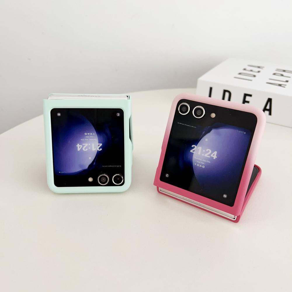 Ultra Slim Phone Case For Samsung Galaxy Z Flip 7 6 5 5G Soild Color Shockproof Protection Cover For Z Flip6 Flip5 Flip7 Cases