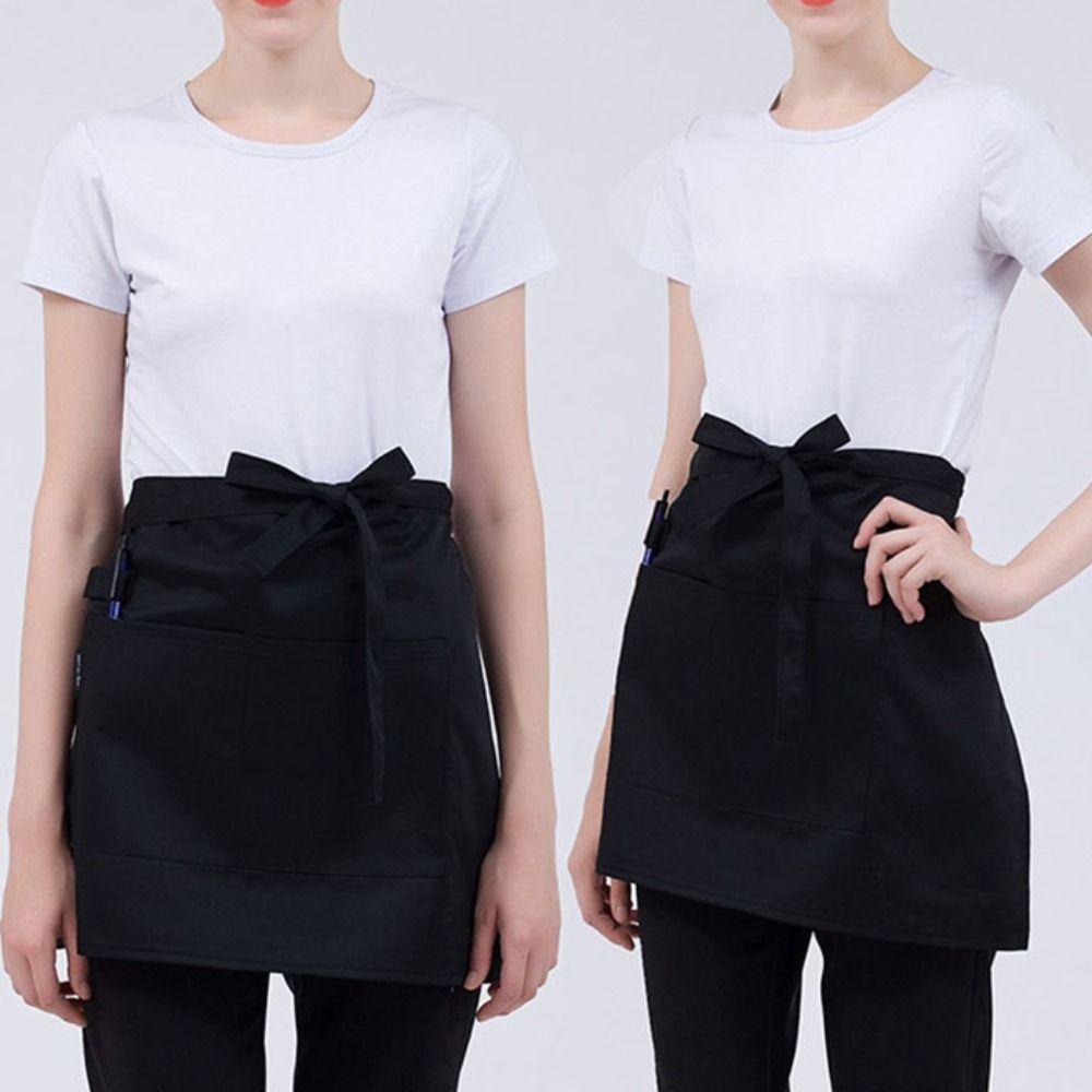 Dacron Half Apron Waterproof Waist Aprons New Short Half Waist Apron  Women Men
