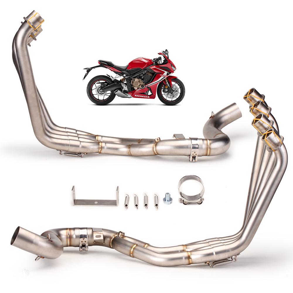 For HONDA CBR650R CB650R CBR650F CB650F 2014-2025 Motorcycle Exhaust Stainless Titanium Alloy Escape Front Link Pipe 51mm