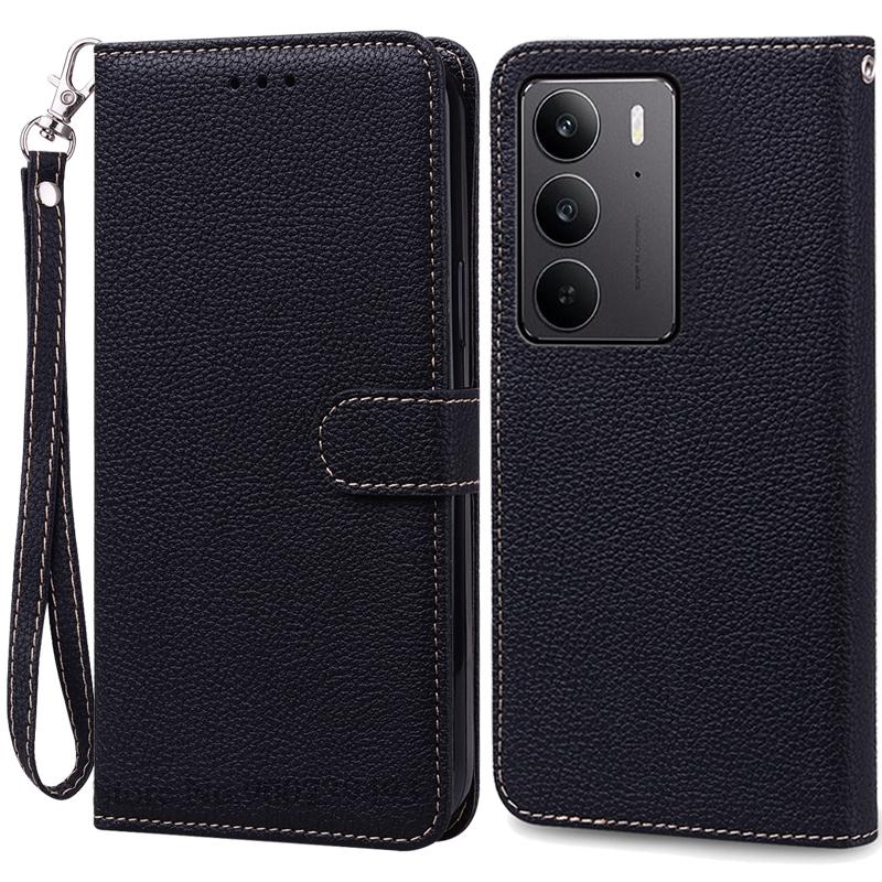 Для Realme C75 чехол-книжка из кожи, чехол-кошелек для Realme C75, чехол-книжка, чехол-книжка, чехол-книжка