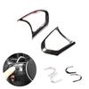 For BMW 1 2 3 4 5 6 Series F30 F10 F20 F32 X5 X6 F15 F16 M Sport Steering Wheel Panel Switch Button Carbon Texture Cover
