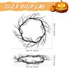 Halloween Wreath Black Twig Garland Fake Branch Decor Artificial Door Wreath Hanging Nament Front Door Garlands Festive Party