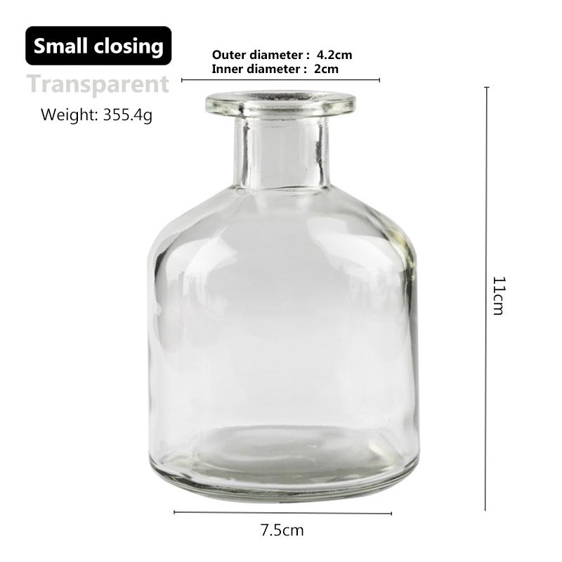 Стеклянная ваза для гостиной, сушеные цветы, скандинавский стиль, стеклянная прозрачная ваза с укропом, аксессуары для украшения дома, вазы для цветов для дома