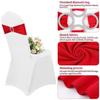 New 50-10PCS Elastic Chair Knot Wedding Decoration Buckle Sashes Back Cover Mariage Hotel Home Seat Elegant Modern Ribbon Decors