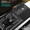For Samsung Galaxy S26+ Case with Slide Camera Lid PC + TPU Kickstand Phone Cover