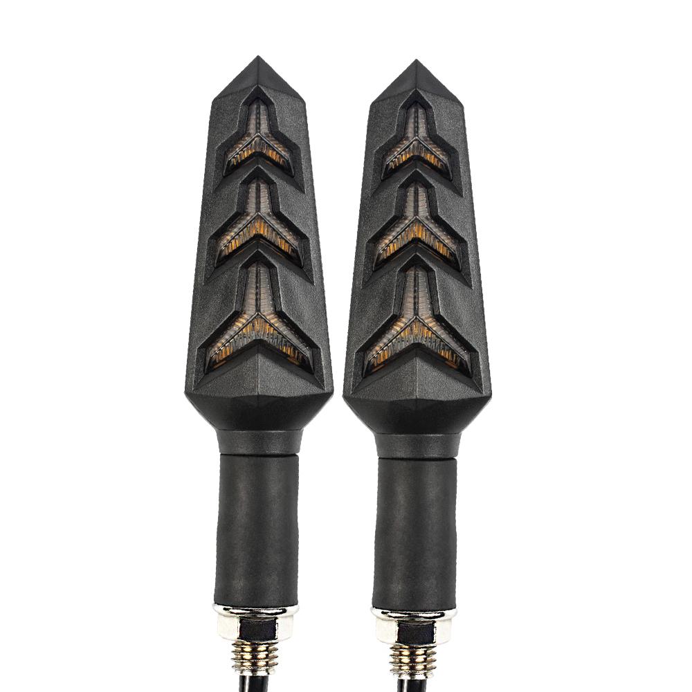 Последовательные индикаторы мотоцикла, плавные светодиодные указатели поворота, мигающие индикаторы для мотоцикла, универсальная янтарная лампа 12 В M10