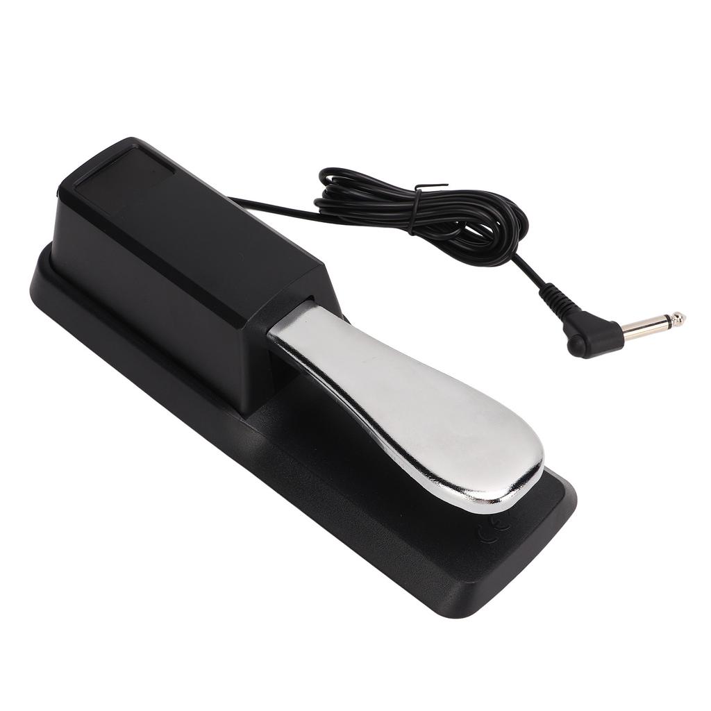 Sustain Pedal with Cable Metal Foot Pedal Compatible with All Electronic Keyboards Digital Piano