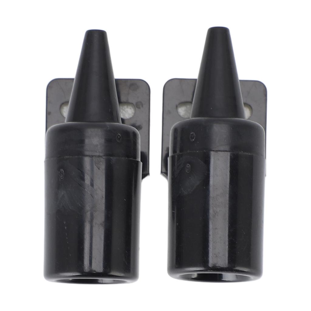 1 пара свистков для оленей, предупреждающий свисток для автомобилей, грузовиков, мотоциклов, черный