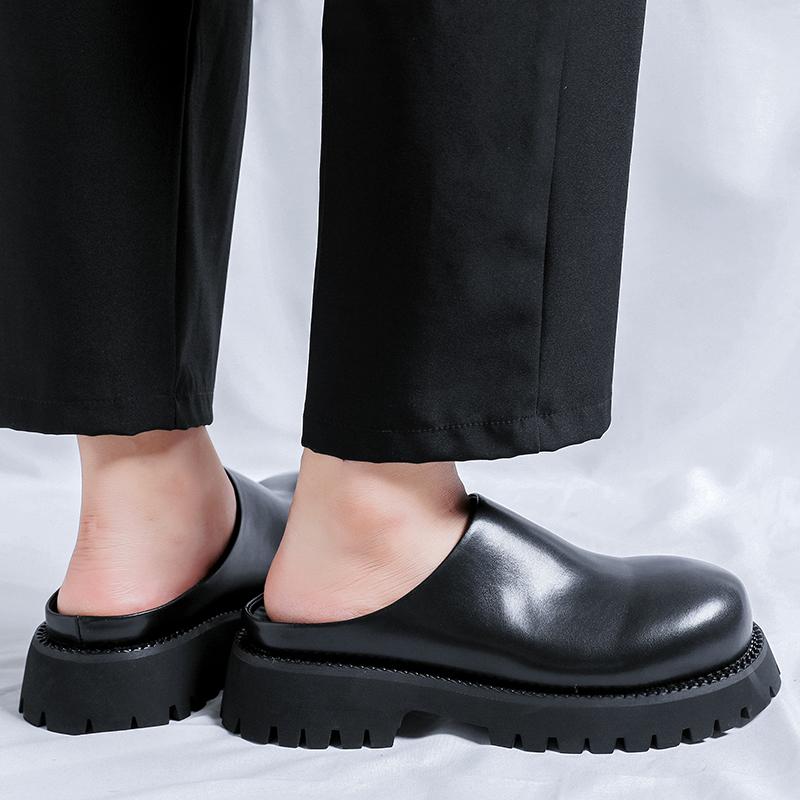 Модная повседневная мужская обувь на толстой подошве Модный и дышащий стиль Повседневная Вечеринка Черная классическая универсальная обувь Черный Уличные тренды