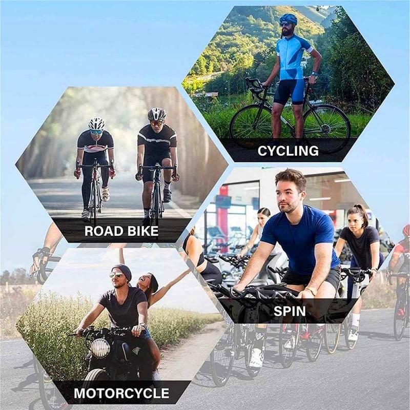 Mens Cycling Jersey Bib Shorts Set Breathable Quick-Dry Road Mountain Bike Apparel