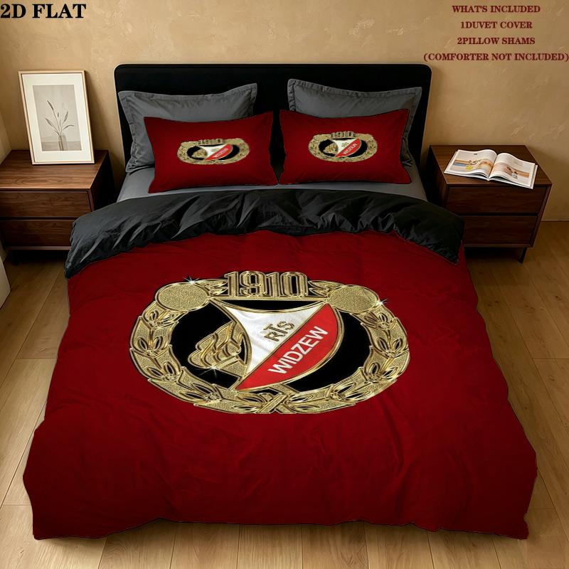 Rts Widzew D Pattern Bedding uilt Set uilt Cover Pillowcase Home Decoration Birthday Gift (1 * duvet cover + 2 * pillowcase without core)