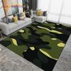 Военные камуфляжные темно-синие ковры с черепом для гостиной, спальни, уличные коврики для кемпинга, коврик для кухни, ванной комнаты, нескользящие коврики