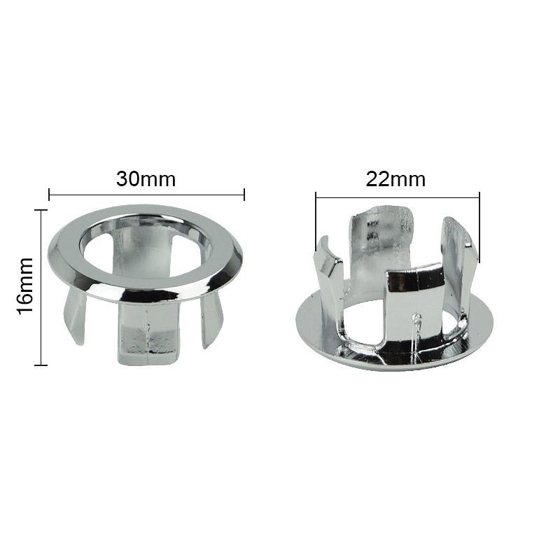 Overflow Ring Popular Ceramic Basin Plastic 2PCS Overflow Spare Cover Spilled Water Ring Hot Sale Sink Round Ring Bathroom Supplies Accessory