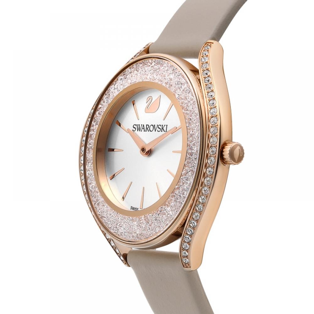 Swarovski 5519450 PreSented Aura CryStal Women S Leather Watch