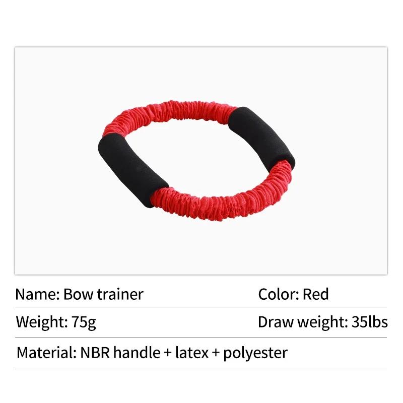 Archery Simulation Exerciser Bow Trainer Tension Rope Arm Strength Hunting Recurve Compound Practice Drawstring