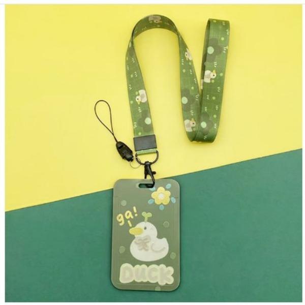 Держатель для карт с изображением фруктов, чехол для бизнес-бейджа из АБС-пластика, чехол для сотрудника, студенческий ремешок, держатель для удостоверения личности, имени