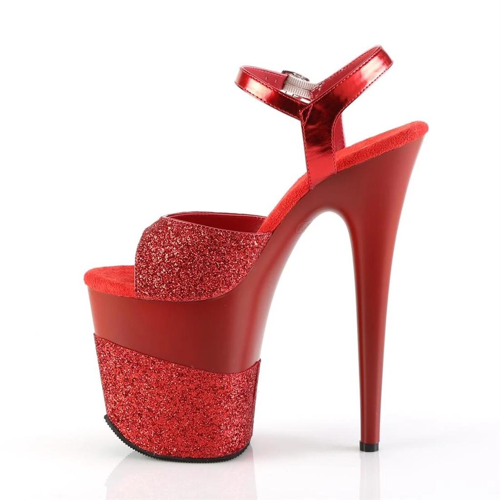 20Cm glitter sequin design hate sky high sandals waterproof table open-toed high heels shoes