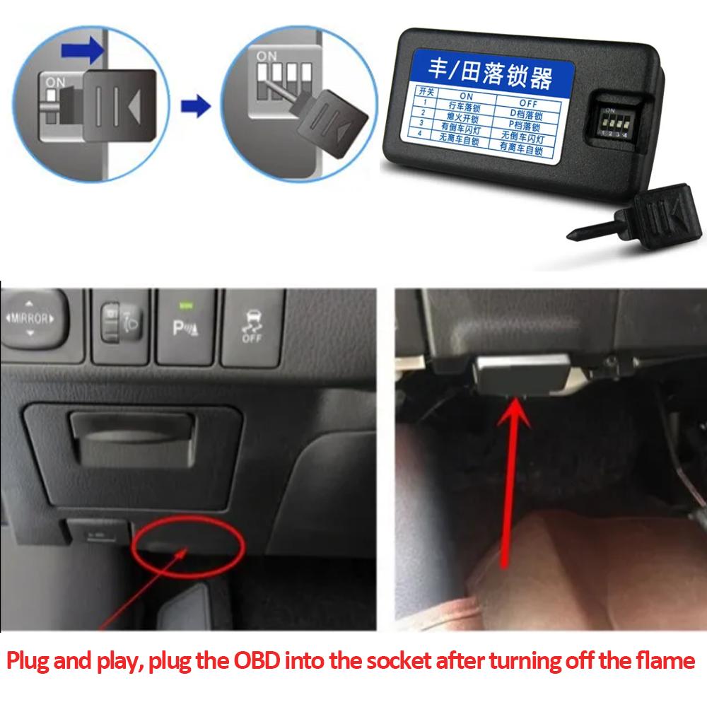 Модуль данных OBD для Toyota RAV4 XA30 2006~2012 Часть Speed Lock Дверь Автоматически Разблокировать Аксессуары 2007 2008 2009 2010 2011