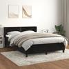 VidaXL Divan Bed with Mattress Black 140x190 Cm Velvet 3130897