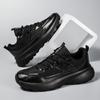 2025 Осень Легкие Дышащие Черные Модные Кроссовки - Большие Размеры Повседневная Обувь для Бега