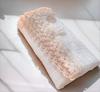 Muslin Blanket 100x75 with Premium Lace, Cream
