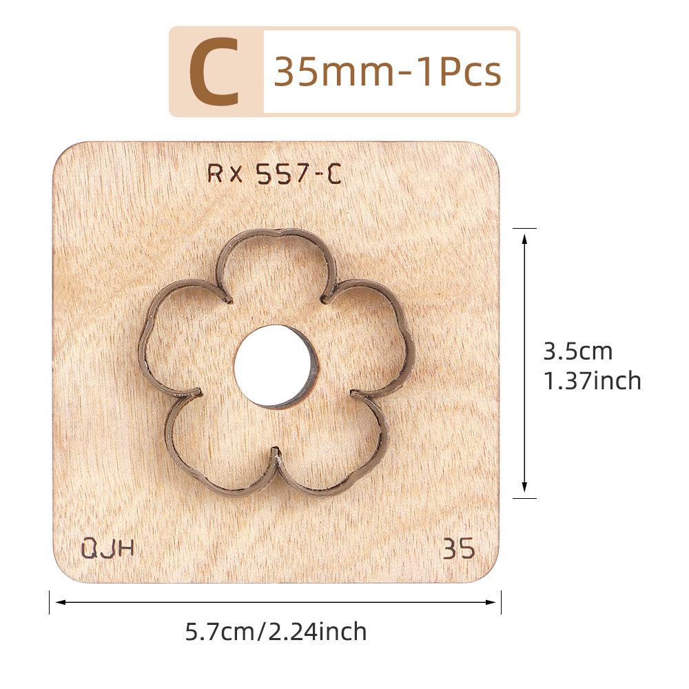 1 шт. Кожаный вырубной штамп DIY Лезвие-нож для вырезания лепестков цветов Форма-штамп для изготовления кожаных брелоков Кожевенное ремесло Штамп для пробивки