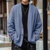 Men Autumn Button Long Sleeve Cardigan Casual Loose Coat Sweaters