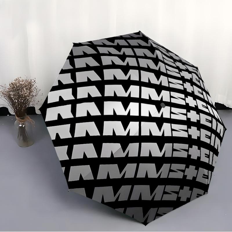 1 шт. Зонт Rammstein2, Защита от солнца и УФ-излучения. Имеет восемь прочных ребер для использования на улице и является идеальным подарком