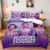 K-Pop Demon Hunters Beddding Set for Fan Kids Machine Washable Durable King Queen Twin Size for K-pop Girls Home Bedroom Decor