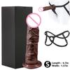 Strap On Dildo For Women Realistic Penis with Suction Cup  G-spot Anal Dildos Belt Wearable Panties Dick Sex Toys For Adult Vagi