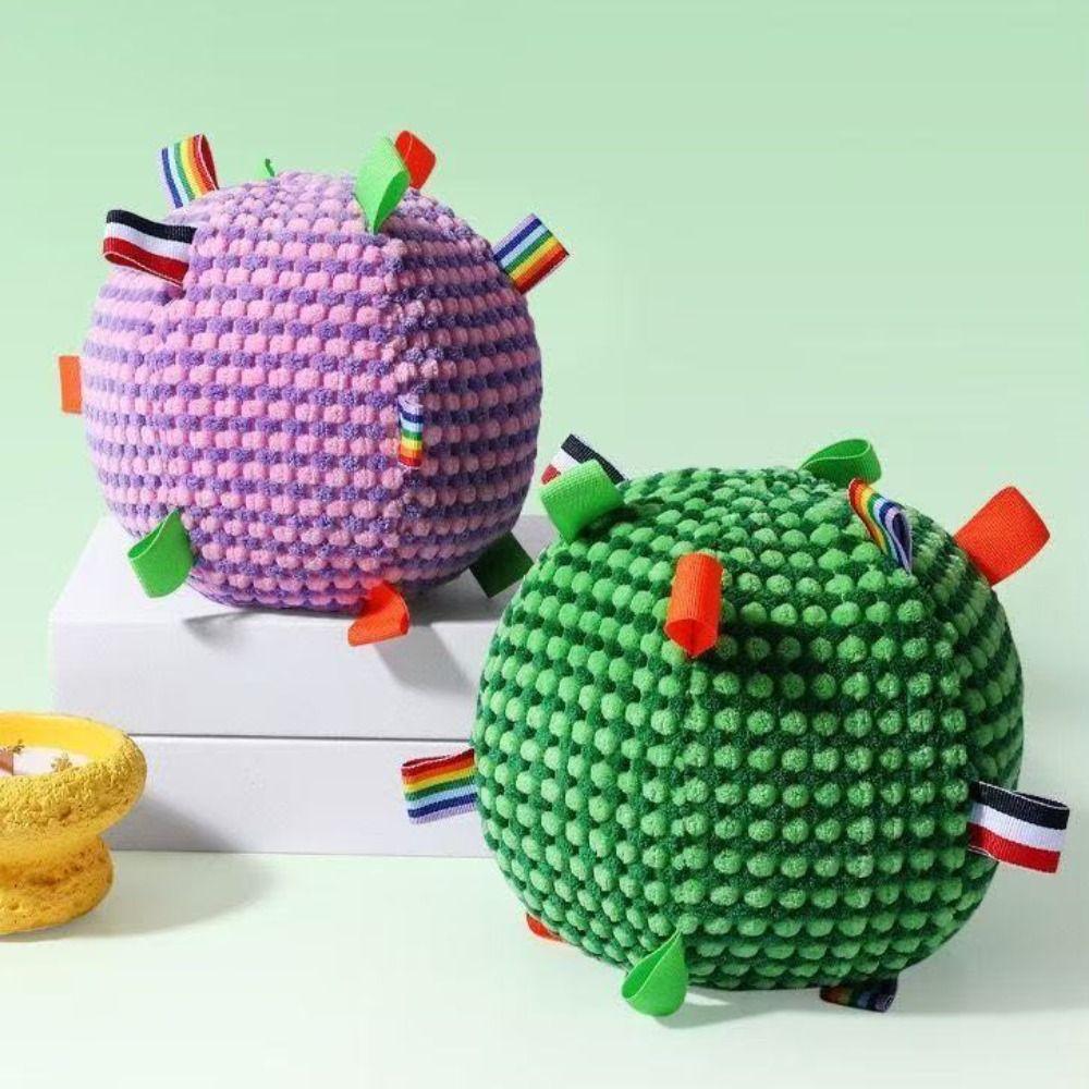 Bite-resistant Plush Dog Vocal Toy Ball Creative Pet Shake Sound Toy Grinding Teeth