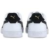 Puma Shuffle White Black Unisex Sneakers Gold 309668-03