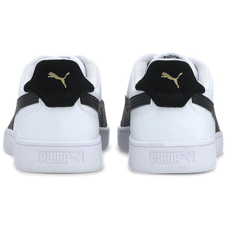 Puma Shuffle White Black Unisex Sneakers Gold 309668-03