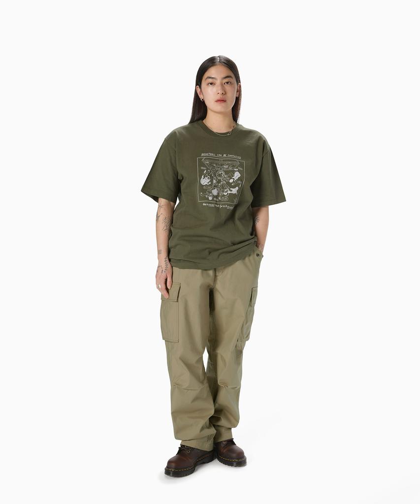 Эта футболка с надписью This Is Never That Confusing Basketball Tee Оливкового цвета