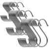 10 Packs of S-shaped Stainlesss Steel Hooks - Versatile, Suitable for Clothing, Kitchenware, Utensils, Plants, Towels, Etc
