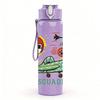1PC Jet Fighter Plane 750ml Color Plastic Sports Water Bottle Leakproof Flip Straw Lid Suitable for Sports Office Home Use