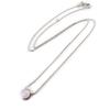 Les Trésors De Lily [P0645] - Opalescent Pink 'Princess Opal' Silver Necklace (rhodium-plated)
