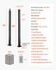 VEVRO Cable Railing Post 42x1x2 Inch with L-Shaped Holes 1JZLGZXHS10607YXO001V0