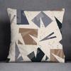 Декоративная наволочка с скандинавским цветком и геометрическим узором, квадратная наволочка, декоративная наволочка для домашнего офиса
