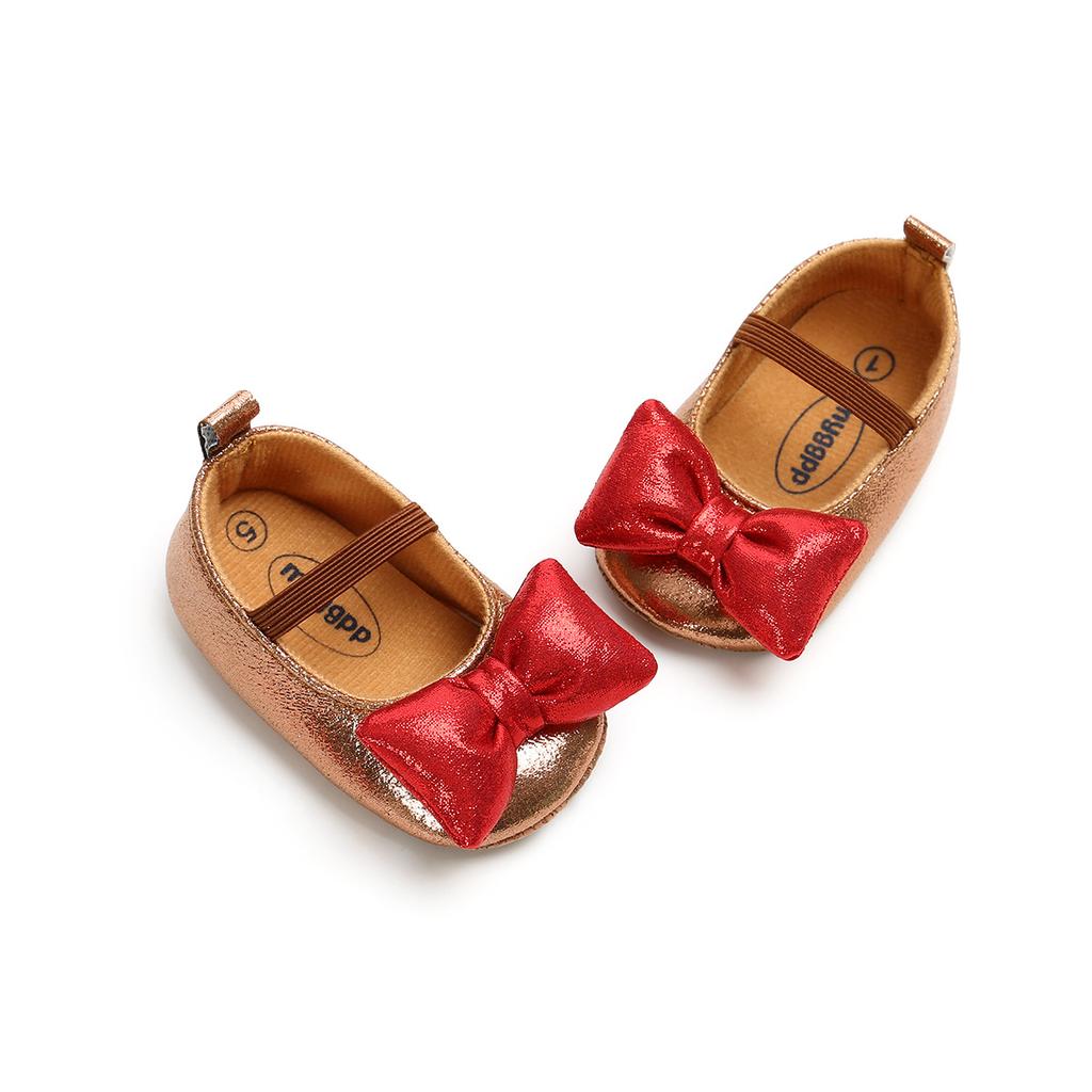 MYGGPP/От 0 до 1 года, детская обувь принцессы с большой бабочкой, обувь с мягкой подошвой, обувь из искусственной кожи, обувь для малышей с мягкой подошвой