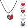 stone Zinc Zinc Alloy Distance Attracting Couple Necklace Heart Pendant Magnetic Necklace Fashion Jewelry