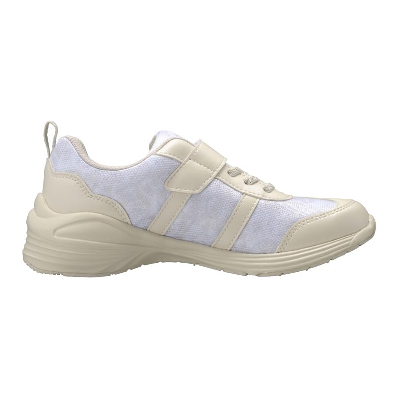 Кроссовки Shunsoku для длинных красивых LEJ см Дети, Девочки, Легкие, Стопы, Ноги, 16-23см, 2E, 8170, Слоновая кость, 17.0