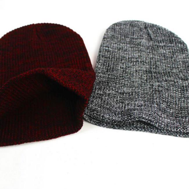 Women Men's Casual Beanies Warm Stripes Knitted Femme Autumn Winter Unisex Caps